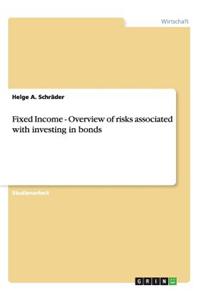 Fixed Income - Overview of Risks Associated with Investing in Bonds