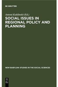 Social Issues in Regional Policy and Planning