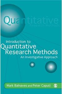 Introduction to Quantitative Research Methods [With CD-ROM]