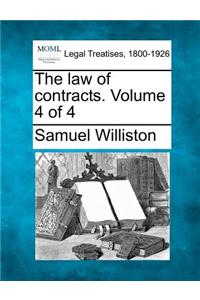 The Law of Contracts. Volume 4 of 4