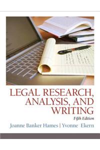 Legal Research, Analysis, and Writing
