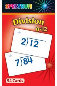 Division 0-12 Flash Cards