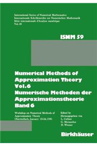 Numerical Methods of Approximation Theory \ Numerische Methoden der Approximationstheorie