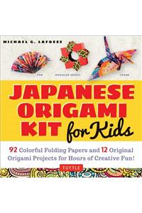 Japanese Origami Kit for Kids: 92 Colorful Folding Papers and 12 Original Origami Projects for Hours of Creative Fun! [Origami Kit with Book, 92 Pape