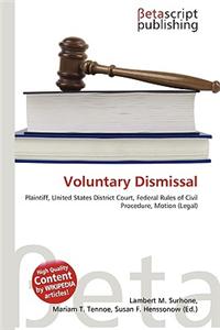 Voluntary Dismissal