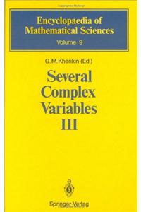 Several Complex Variables III: Geometric Function Theory