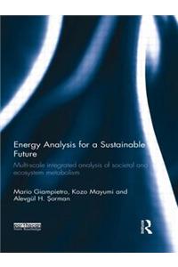 Energy Analysis for a Sustainable Future: Multi-Scale Integrated Analysis of Societal and Ecosystem Metabolism