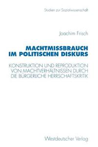 Machtmissbrauch im Politischen Diskurs