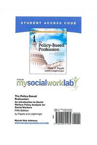 Mysocialworklab Student Access Code Card for the Policy-Based Profession (Standalone)