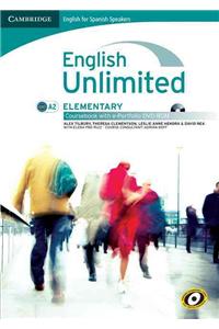English Unlimited for Spanish Speakers Elementary Coursebook with E-portfolio