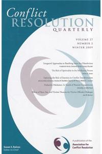 Conflict Resolution Quarterly, Volume 27, Number 2, Winter 2009