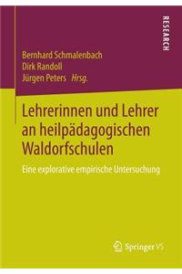 Lehrerinnen Und Lehrer an Heilpadagogischen Waldorfschulen