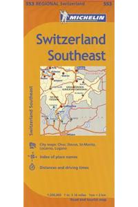 Michelin Map Switzerland Southeast
