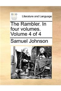 The Rambler. In four volumes.  Volume 4 of 4