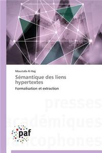 Semantique Des Liens Hypertextes = Sa(c)Mantique Des Liens Hypertextes