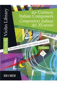 20th Century Italian Composers: Volume 2 Violin and Piano