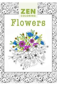 Zen Coloring: Flowers