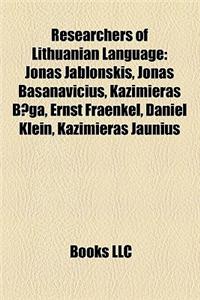 Researchers of Lithuanian Language
