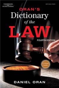 Oran S Dictionary of the Law (Book Only)