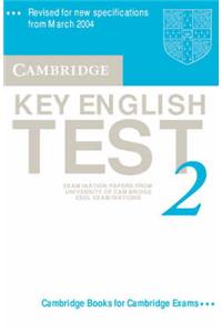 Cambridge Key English Test 2 Audio Cassette: Examination Papers from the University of Cambridge ESOL Examinations