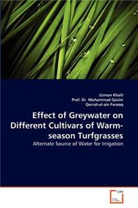 Effect of Greywater on Different Cultivars of Warm-Season Turfgrasses