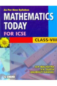 Mathematics Todayclass Viii (icse)
