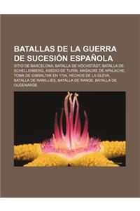 Batallas de La Guerra de Sucesion Espanola: Sitio de Barcelona, Batalla de Hochstadt, Batalla de Schellenberg, Asedio de Turin