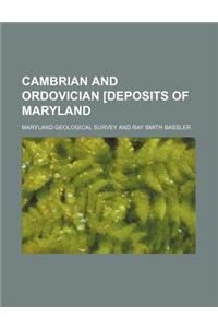 Cambrian and Ordovician [Deposits of Maryland