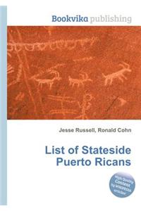 List of Stateside Puerto Ricans