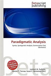 Paradigmatic Analysis