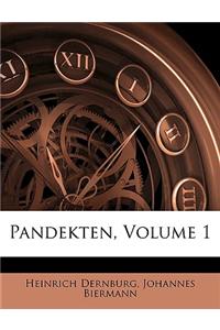 Pandekten, Band 1