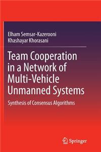 Team Cooperation in a Network of Multi-Vehicle Unmanned Systems