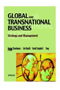 Global and Transnational Business: Strategy and Management