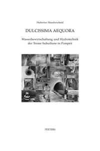 Dulcissima Aequora: Wasserbewirtschaftung Und Hydrotechnik Der Terme Suburbane in Pompeii