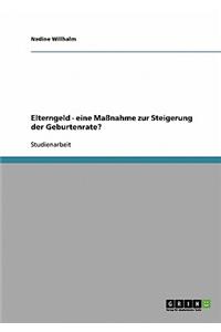 Elterngeld - Eine Massnahme Zur Steigerung Der Geburtenrate?