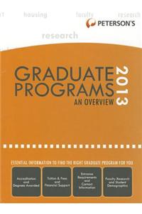 Peterson's Graduate & Professional Programs and Overview 2013