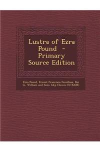 Lustra of Ezra Pound