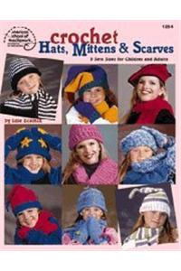 Crochet Hats, Mittens & Scarves