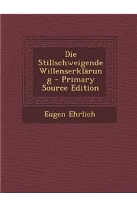 Die Stillschweigende Willenserklarung