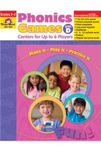 Phonics Games, Grades 2-3: Level D: Centers for Up to 6 Players