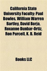 California State University Faculty: California State Polytechnic University, Pomona Faculty, California State University