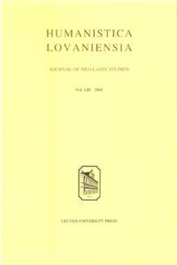 Humanistica Lovaniensia: Journal of Neo-Latin Studies