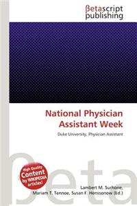 National Physician Assistant Week