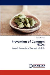 Prevention of Common Ncd's