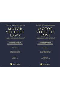 Motor Vehicles Laws - A Comprehensive Examination of the Motor Vehicles Act, 1988 with focus on Insurance, Entitlement and Compensation (Set of 2 Volumes)