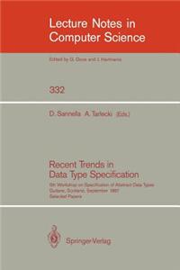 Recent Trends in Data Type Specification