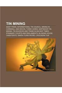 Tin Mining: Saint Piran, International Tin Council, Mining in Cornwall and Devon, Three Hares, Dartmoor Tin-Mining