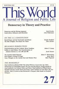 Democracy in Theory and Practice