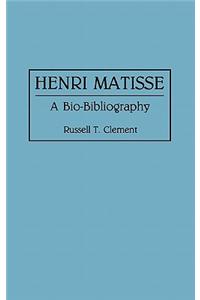 Henri Matisse: A Bio-Bibliography