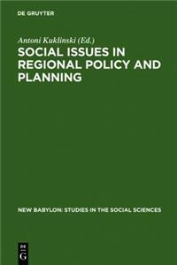 Social Issues in Regional Policy and Planning